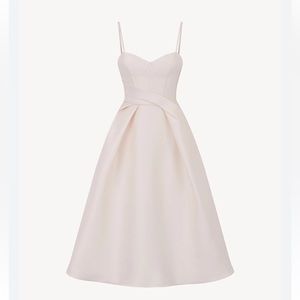 GIANA woman’s off White Daphne Midi dress